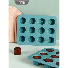 Chefmade 學廚 12連杯可露麗蛋糕模具 WK10040, 詳見包裝