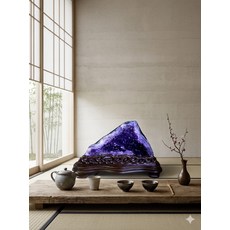 御品 紫水晶簇擺件, 紫水晶