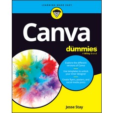 (영문도서) Canva for Dummies Paperback, English, 9781394285600