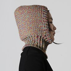 슈퍼스토리 DIY 콜로 바라클라바 코바늘 겨울 니트 모자 뜨기 키코니팅볼 (서술형도안 포함), 켈리 200g, 1개