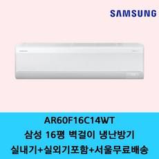 삼성전자 벽걸이 냉난방기 7평 9평 11평 13평 16평 냉온풍기 원룸 사무실 공장용 소형 에어컨 / 기본설치별도(동배관) / 수도권설치 / 경기인천배송비별도 / 쿨에어공조시스템, 일반배관형, 16평 냉난방기 AR60F16C14WT