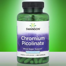스완슨 크롬 크로뮴 200mcg 200캡슐 Swanson, 1개, 200정