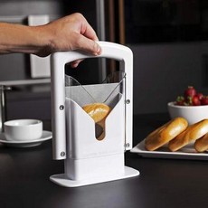 廚房烘焙工具 Bagel Guillotine Slicer 百吉餅切片器, 1個, 麪包切 Guillotine