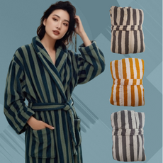 KINCODE 2025 남여 공용 퀵 드라이 데일리 로브 샤워가운, 1개, 카키