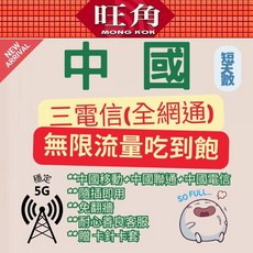 旺角 中國上網卡 中港澳網路卡 中國移動 中國聯通 免翻牆, 1個, 選項C 三電信中國1天每天500MB