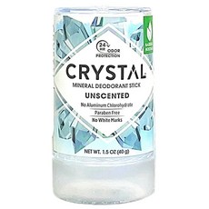 CRYSTAL 礦物消臭石 無香精 無鋁鹽 無防腐劑 不留白痕, 1個, 現貨40g (小顆)