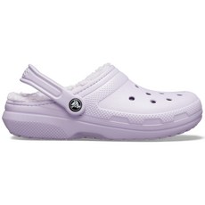 crocs 卡駱馳 內刷毛洞洞鞋, M5W7, 50P紫