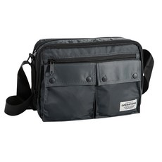 OPERATIONS 男士尼龍多口袋斜背包 側背包 單肩包 托特包, 灰