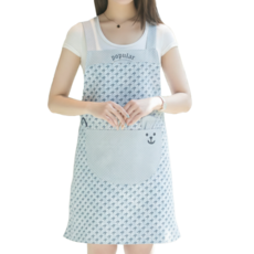 리커전 토끼 주머니 어린이집 유치원 공방 앞치마, 1개, 블루