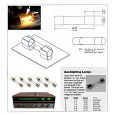 10개의 새로운 백열 퓨즈 램프 파일럿 전구는 Marantz Sansui Kenwood Sony Pioneer 및 많은 Hi-Fi 오디오, 01 빠른, 04 8V 200mA