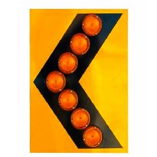 신형 LED 점멸갈매기 450x600 렌즈형 휴대보관편리 화살표지판 차선이동표시 점멸방향, 전용)지주 오리발(1.8M)