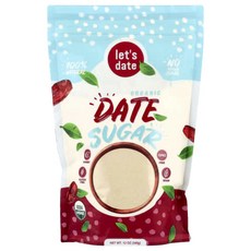Let's Date Organic Date Sugar 12 oz (340 g), 340g, 1개