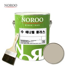노루페인트 수 에나멜 철재 목재 페인트 1L 기존색상 + 붓세트, 유광 베이지, 1개
