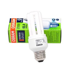 오스람 DULUXSTAR EL 11W 삼파장 램프 전구 OSRAM, 백색, 1개