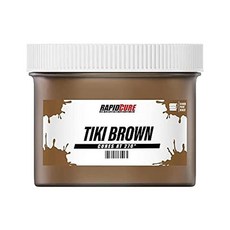 231777 Rapid Cure® 스크린 프린팅 잉크 형광 옐로우 (226.8g) - 인쇄용 플라스티솔 잉크 빠른 경화 패브릭 페인트 프린트 Direct® 미국 제조, 티키 브라운