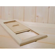 목재 사우나 양동이 국자 모래 시계 목욕 휴대용, 07 White vent