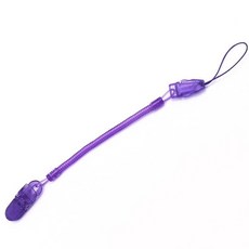 香草奶嘴 奶嘴收納盒 攜帶式防塵奶嘴盒 奶嘴鍊 安撫奶嘴收納盒, 1個, 奶嘴鏈-紫, 紫