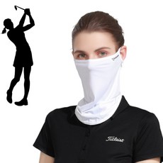 프레페리토 햇볕 UV 자외선 차단 스포츠 골프 마스크 얼굴 가리개, FREE (One Size)