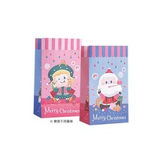 【柚子烘焙食品】滿福喵/聖誕泡泡糖 立體包裝袋 50入/包 寬13x高23.5x側8cm, 1個, 聖誕泡泡糖_50入/包