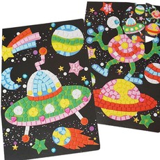 유리공예 퀼트가방만들기 외계인 모자이크아트, ufo