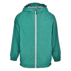 Swiss Alps 남아용 방수 후드 레인 재킷 아동용 아웃도어 윈드브레이커 경량 우비 아동용 방풍 액티브 그린