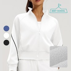 민트스쿨 기모 플리스 요가 자켓 겨울 스포츠 집업 요가 필라테스 헬스 러닝 스포츠웨어