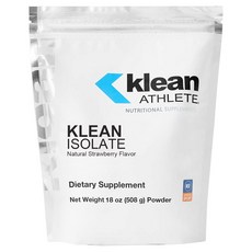 Klean Athlete 分離乳清蛋白 天然草莓風味, 1個, 508g