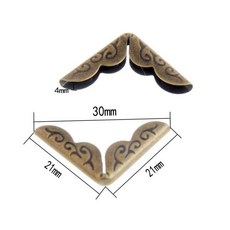 브론즈 실버 옵션 더 많은 스타일 북 스크랩북 앨범 메뉴 폴더 코너 프로텍터 12 개, 14 Bronze