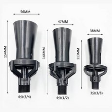 1/4" pp eductor 벤츄리 노즐 에폭시 산업용 혼합 제트, 03 1I4 inch