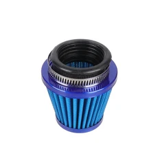 범용 38mm 오토바이 에어 필터 흡기 유도 키트 GY6 50cc 110cc 125cc 스쿠터 ATV 먼지 자전거 45mm48mm, 15 45MM Blue