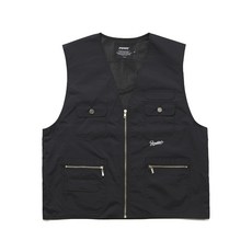 비에스래빗 보드복 자켓 조끼 2122 LOGO NYLON VEST BLACK