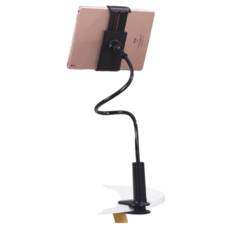 휴대폰 거치대 슬립 침대 머리맡 탁자 위에서 내려다보는 생방송 휴대폰 태블릿 거치대, 블랙-80cm, 1개