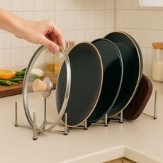 다올 길이조절 접시 그릇 정리대, 1+1, 2개