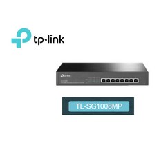 TP-LINK TL-SG1008MP 8埠 Gigabit 交換器 (含8埠PoE) 桌上型/機架裝載, 1個, 促銷(領券8折)