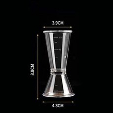 卷邊不鏽鋼量酒器 安士杯酒具 吧檯調酒量杯 盎司杯 酒吧雙頭帶刻度, 小號PC雙頭量杯10/20ml, 1個