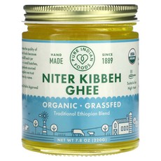 Pure Indian Foods 유기농 Niter Kibbeh Ghee 220g(7.8oz) PIF-50671, Pure Indian Foods 유기농 Niter Ki