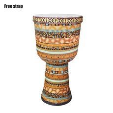 2025 양가죽 젬베 드럼 전문가용 어린이 초보자 성인 휴대용 탬버린 핸드헬드 타악기, 08 9 Inch Yellow