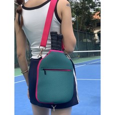 運動女包 防水斜挎匹剋球拍包 單肩戶外運動球拍包, S5, 1個