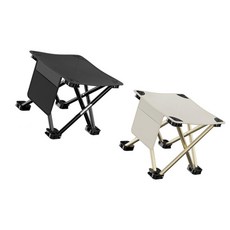 휴대용 접이식 캠핑 낚시 등산 의자, 블랙