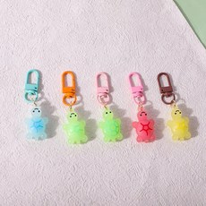 夜光烏龜掛件 卡通立體小烏龜飾品 包包掛飾 擺攤小禮物, 1個, 小號掛鉤款-隨機