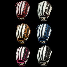 스톰 볼트 옐로우 시리즈 에디션 외야 글러브 12.5인치 신형이치로웹, 1개, 블랙/화이트/핑크