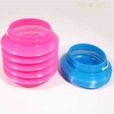 솔군스토어 더블 자바라 물통 핑크 그림물통, 단품