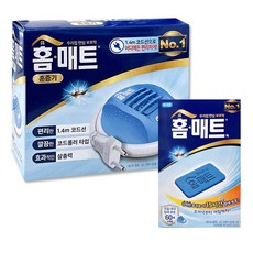 헨켈 코리아 홈매트 코드롤러 훈증기 1.4m 1p + 홈매트 매트피 리필 60매 1p 모기퇴치 벌레퇴치 모기약, 1세트