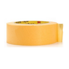 3M黃色紙膠帶 總長50M 裝潢遮蔽 汽車噴漆 耐高溫 不留殘膠 多款寬度任選, 40mm