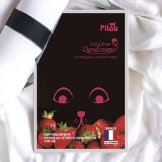 반려묘 방향제 데오드란트 딸기향 300g 고양이화장실탈취제 고양이모래탈취체 모래탈취제 고양이냄새탈취제, 1