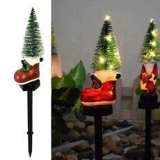크리스마스 야외 LED 정원등 산타 충전 잔디등 태양광 조명 펜션 성탄절 눈사람 정원, U01KF8T34MZPTM6TWX8FSNWTXR-006, F. 크리스마스 트리 부츠