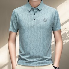 코엑티 남성 여름 고급 심리스 쿨터치 카라 반팔티