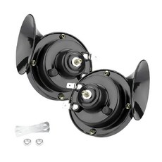 달팽이 에어혼 방수 기차 경적 자동 초강력 오토바이 자동차 트럭 보트용, 1. Black, 1개