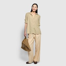 JAJU 여 리넨 블렌디드 7부 셔츠 J115203107011 549766