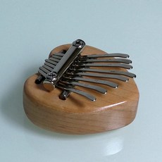 휴대용 포켓피아노 미니 절묘한 칼림바 펜던트 손가락, 하트 단풍나무(8톤), 1개